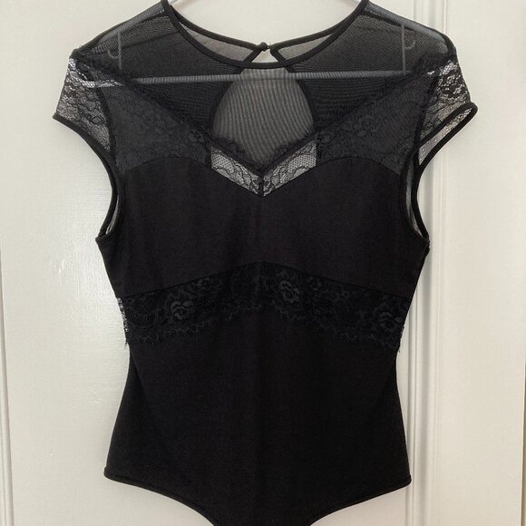 Bebe lace mesh bodysuit M - Picture 1 of 16